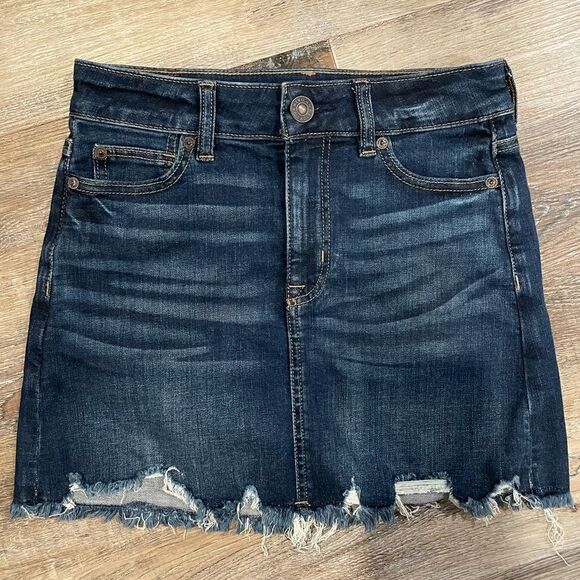 American Eagle Hi-Rise Mini Skirt - 0 - Picture 1 of 4